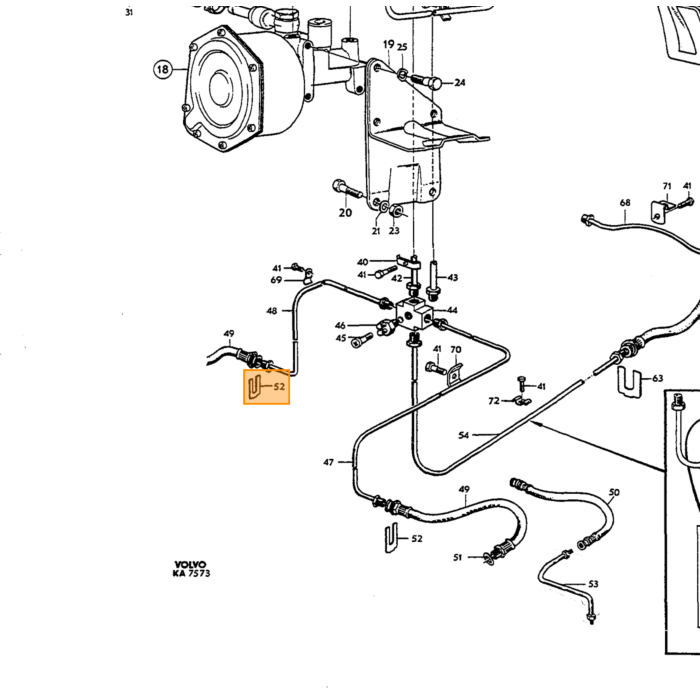 Volvo Remslang voor Amazon b18 1966+ P1800E-ES+Amazon B20 alle uitwendige draad 2x Volvo onderdeel nr 671799