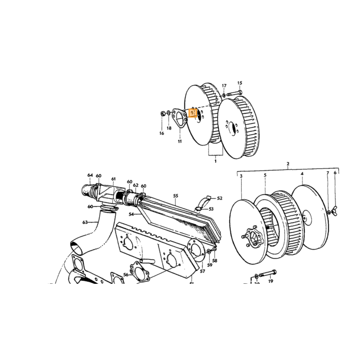 Volvo Luchtfilter SU+stromb B18B+ B20B (68mm hoog) Amazon +P1800+140 Volvo onderdeel nr 672281