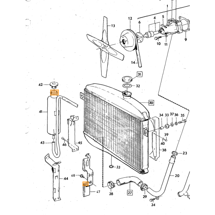 Volvo Koel ventilator plaat waterpomp opsluitplaat niet meer leverbaar Volvo onderdeel nr 672740