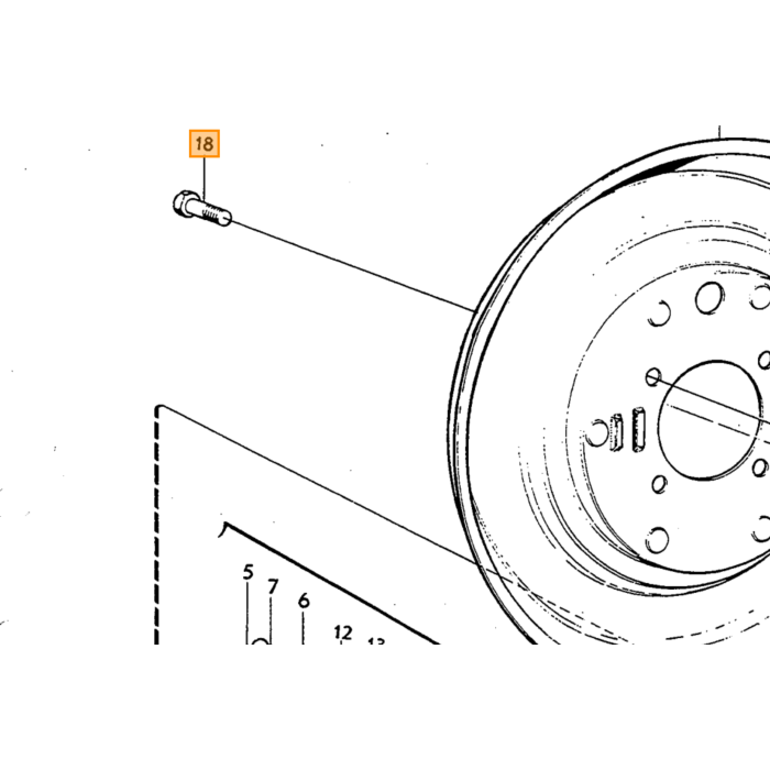 Volvo Rem steller achter rem Amazon B20 links (incl 673742+673746) Volvo onderdeel nr 673744