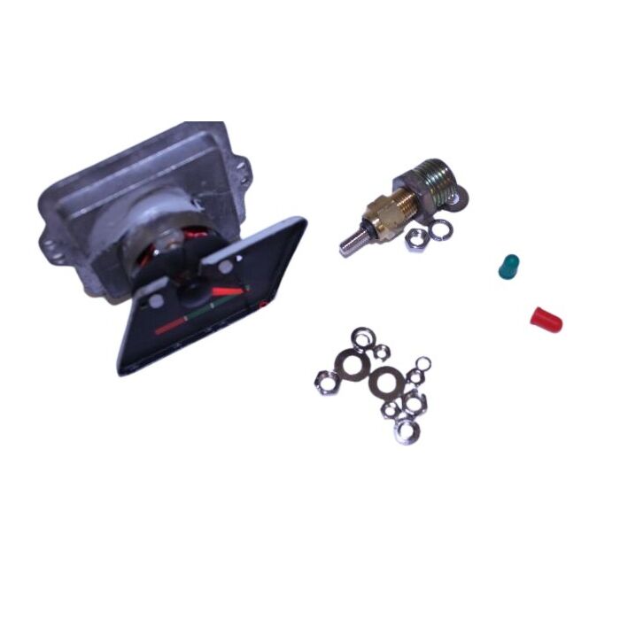Volvo Temperatuurmeter Amazon+PV544 1968-1970 12 volt omgebouwd naar electrisch met rood/groen schaalverdeling. Statiegeld 75 euro Volvo onderdeel nr 673999E