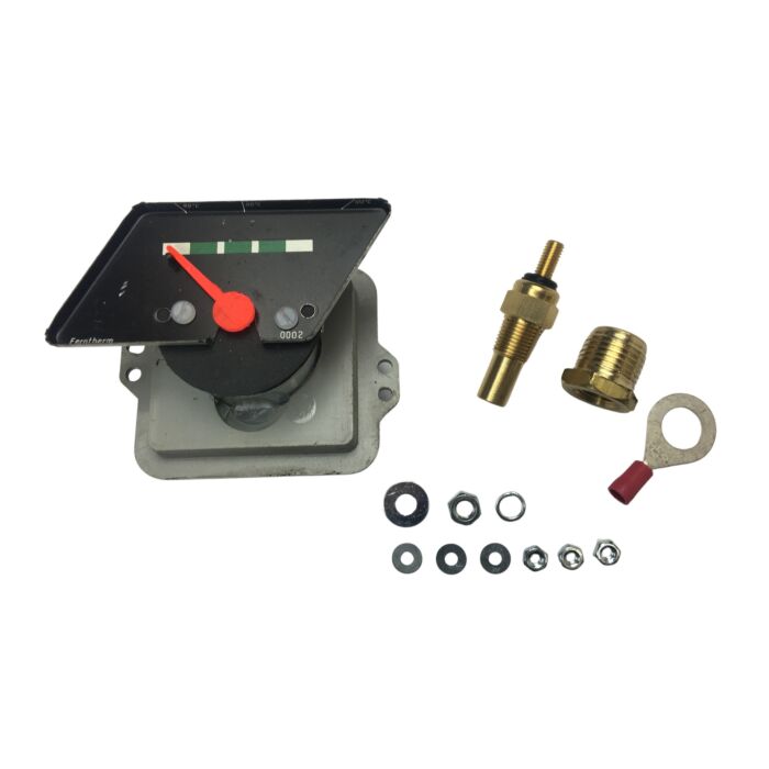 Volvo Temperatuurmeter PV-Duett-Amazon electrisch 12 volt omgebouwd naar electrisch met groen/wit schaalverdeling. Statiegeld 50 Euro Volvo onderdeel nr 673999ER