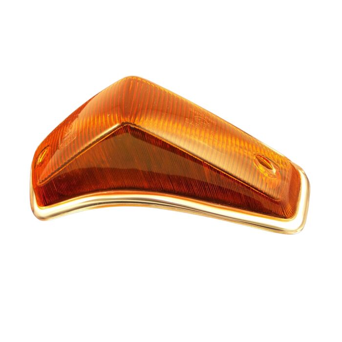 Volvo Glas knipperlicht 140 Links -1972 incl chroomrand richtingaanwijzerglas origineel Volvo onderdeel nr 676307