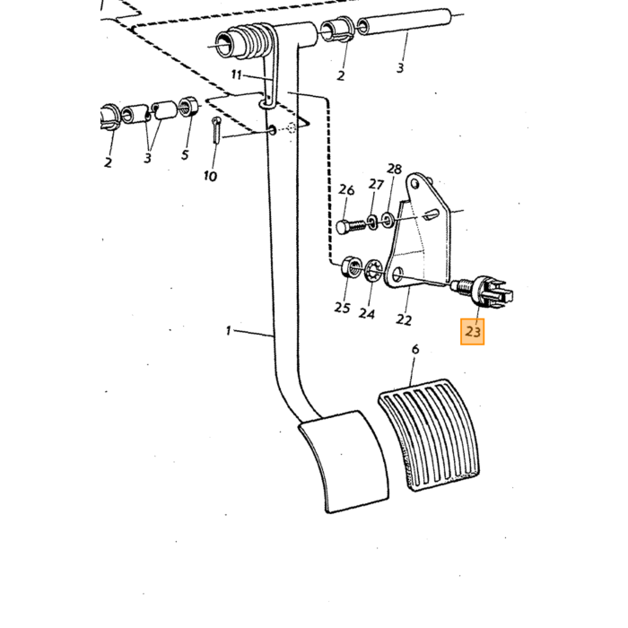 Volvo Rem licht schakelaar Amazon B20+140+164+240+260 (dubbel remsysteem) Volvo onderdeel nr 679364