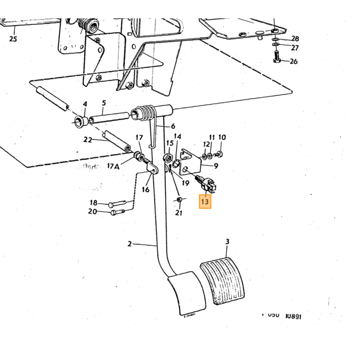 Volvo Rem licht schakelaar Amazon B20+140+164+240+260 (dubbel remsysteem) Volvo onderdeel nr 679364