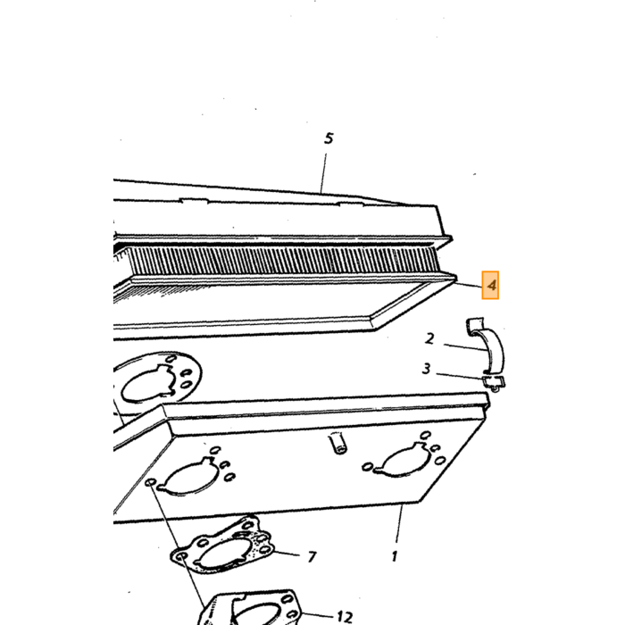 Volvo Luchtfilter B20B met SU carburateurs 33x13x3 cm 140+Amazon orig Volvo onderdeel nr 679658
