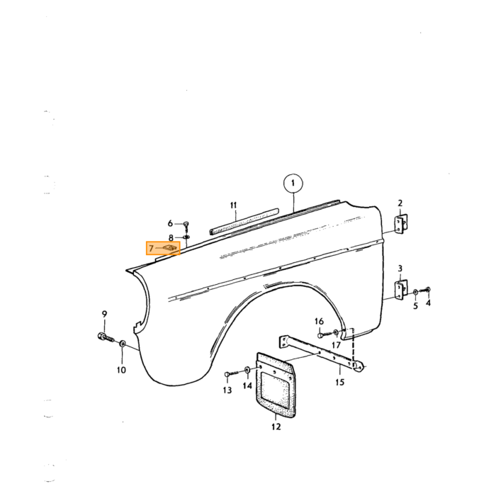 Volvo Kap plastic voorfront links + rechts SET incl 680479 Volvo onderdeel nr 680478