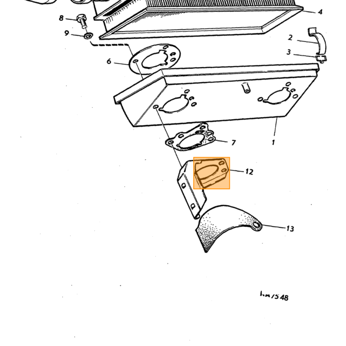 Volvo Filter huis Volvo 120 130 220 140 164 240 met dubbele stromberg/su  niet meer leverbaar Volvo onderdeel nr 680743