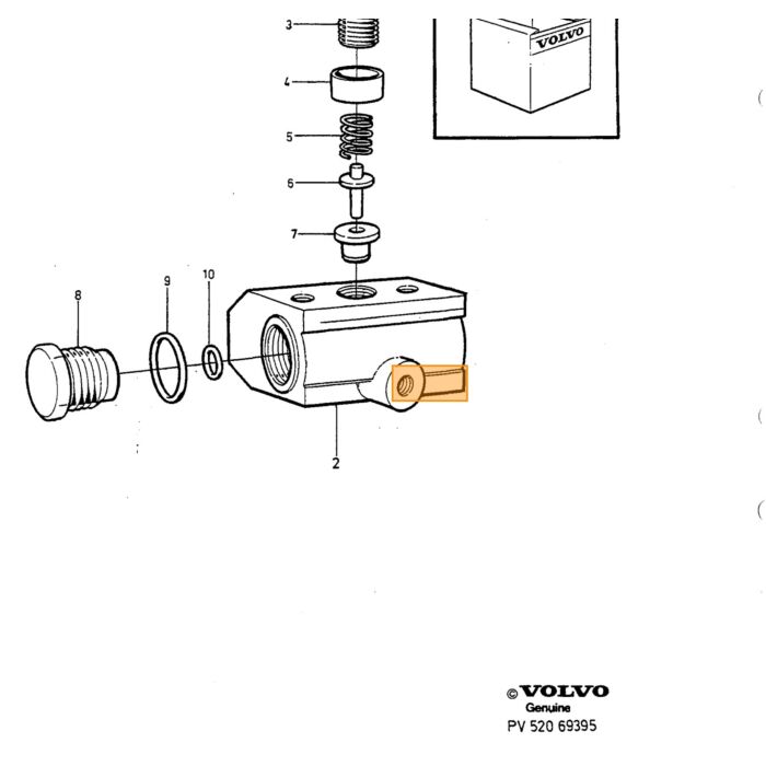 Volvo Rem Pijp Volvo typeVolvo 740 :  motor type remleitung Verbindung zwischenVolvo 850 :  remleitung Verbindung zwischenVolvo 940 960 :  motor type remleitung Verbindu Volvo onderdeel nr 6819040