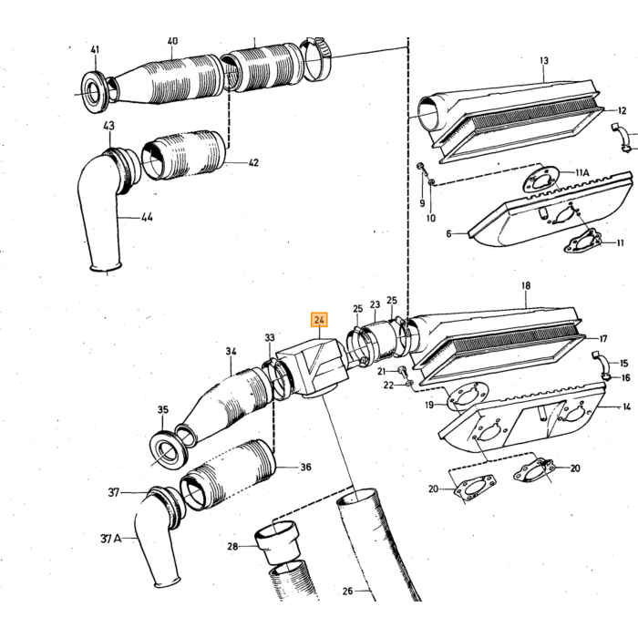 Volvo Temperatuur klep luchtinlaat B20+B30 Amazon+P1800+140+164  Volvo onderdeel nr 684042