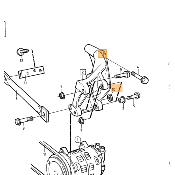 Volvo Airco pomp V90 960 940 1992-1998 B230FD Volvo onderdeel nr 6841028