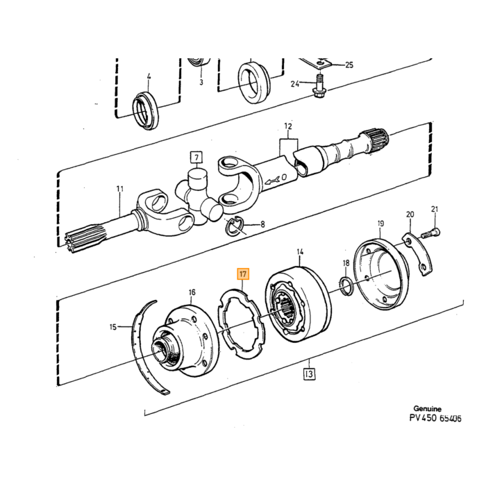 Volvo revet Volvo onderdeel nr 6843923