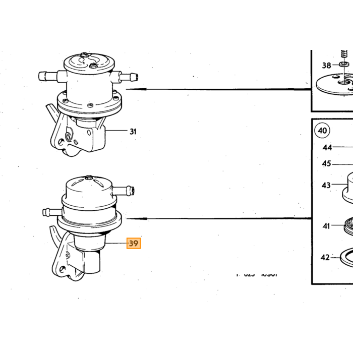 Volvo Uitlaat 140 achterste pijp B20A+B20B carburateur versie 45mm Volvo onderdeel nr 684591