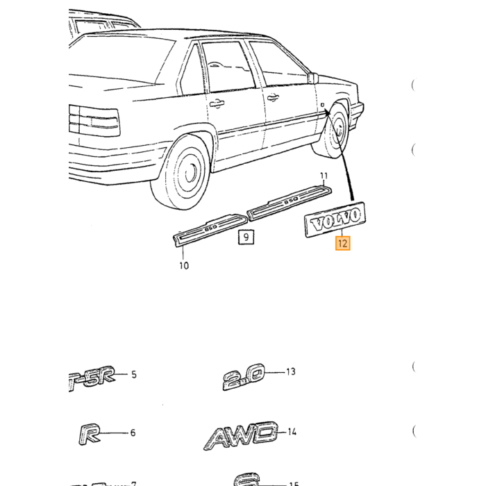 Volvo embleem inchVolvoinch zwart zilver Volvo 240 260 740 760 850 S90 V90 not available anymore Volvo onderdeel nr 6846397