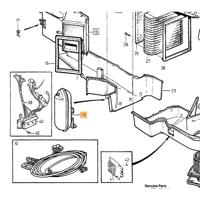 Volvo Vacuum Tank 940 1994+ 960 S90 V90 voor kachel en airco systeem Volvo onderdeel nr 6848128