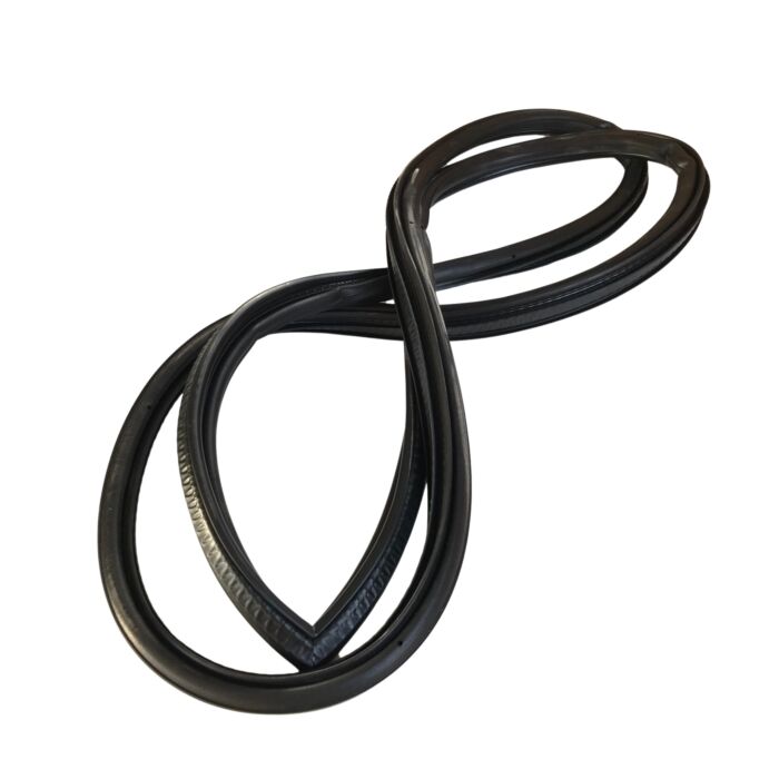 Volvo Rubber portier links voor 740+760+940+960+S90+V90 (3518265)(3528740)  Volvo onderdeel nr 6848632