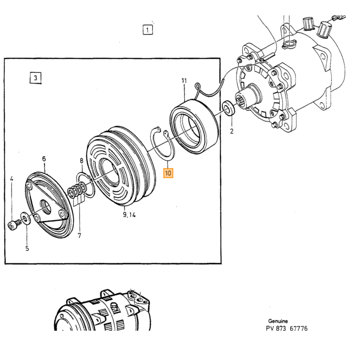 Volvo O-ring airco C30  S40 V50 S60 940 960 C70 V70 S80 XC90 XC70 v70 droger en compressor Volvo onderdeel nr 6848760