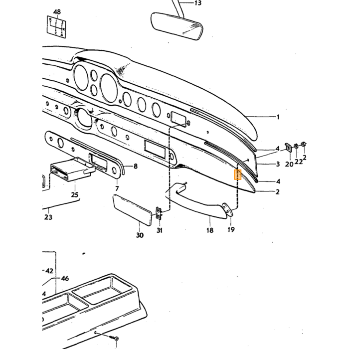 Volvo Embleem motorkap P1800ES+164 repro 1973+ 37550- Volvo onderdeel nr 685946