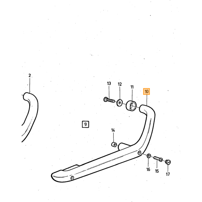 Volvo Bekleding Armsteun P1800+140+164+240 1971-1979 links zwart niet meer leverbaar Volvo onderdeel nr 686261