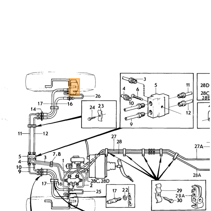 Volvo Remslang achter 140 alle 164 ch 32400-132566 Volvo onderdeel nr 687309