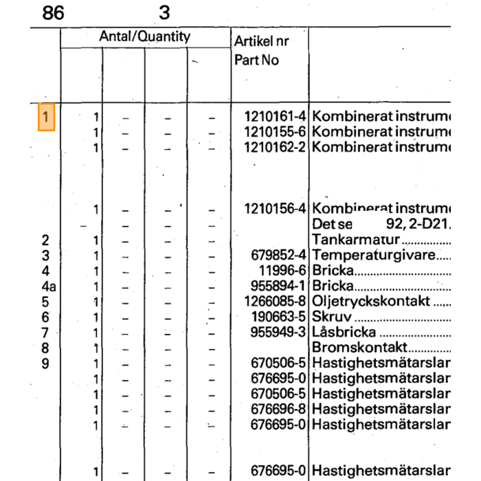 Volvo Relais waarschuwings buzzer verlichting P1800E+P1800ESS va ch 37550 Volvo onderdeel nr 688422