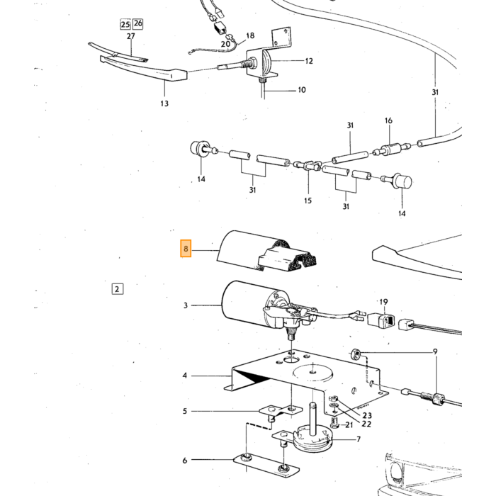 Volvo Schakelaar ruitewisser + sproeier 140+164 trekschakelaar Volvo onderdeel nr 688689