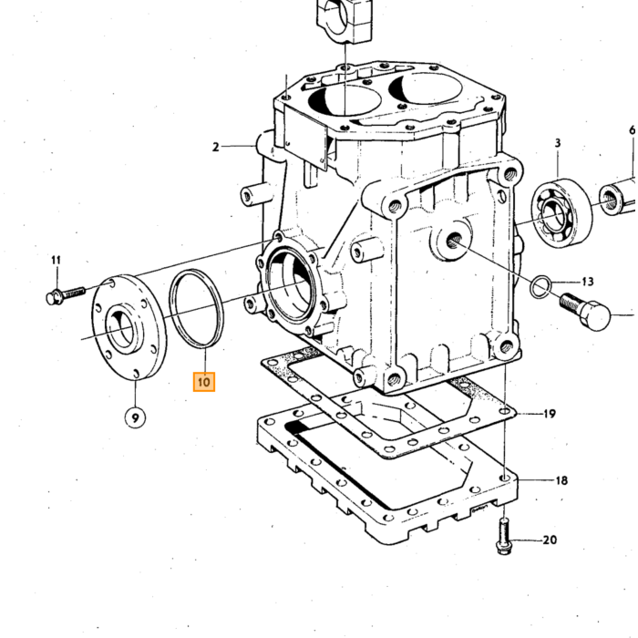 Volvo Pakking Volvo typeVolvo 140Volvo 164Volvo 240 :  motor typeVolvo P1800 P1800ES Volvo onderdeel nr 688714