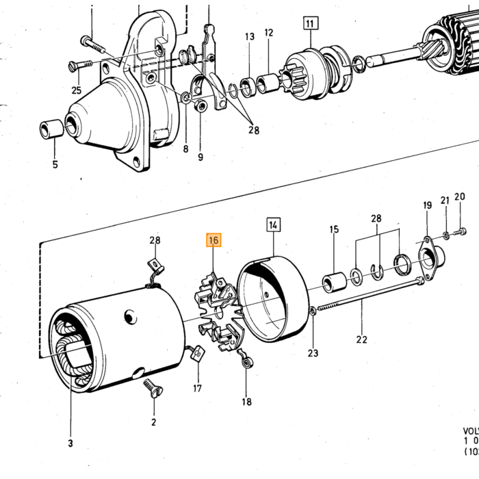 Volvo Sierring extra verl licht 140 144 142 145  NOS Volvo onderdeel nr 688743