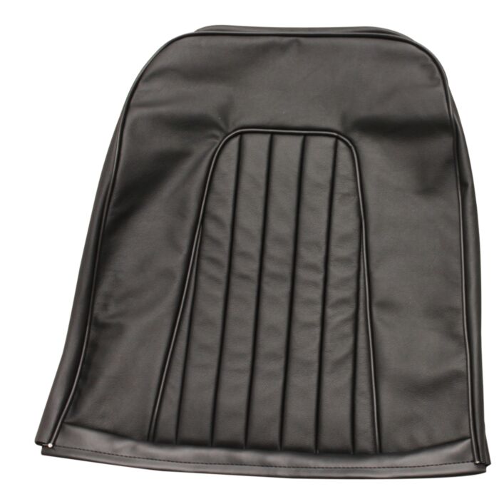 Volvo Bekleding P1800S stoelbekleding zwart leder rug deel Volvo onderdeel nr 690709