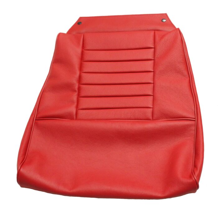 Volvo Bekleding P1800 stoel rood zitting -1971 SET incl rug 691038 Volvo onderdeel nr 691037