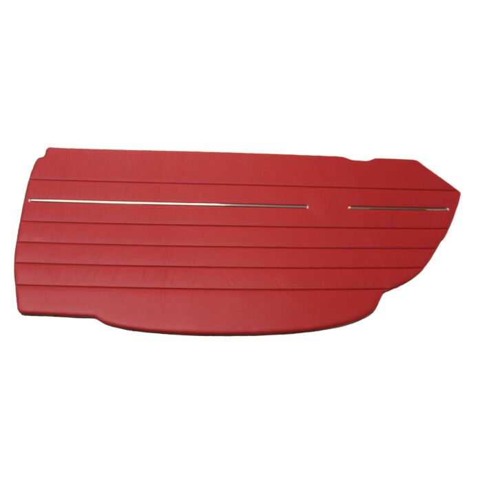 Volvo Bekleding P1800S deur Links+ rechts SET Boven rood  incl 691416 Volvo onderdeel nr 691415
