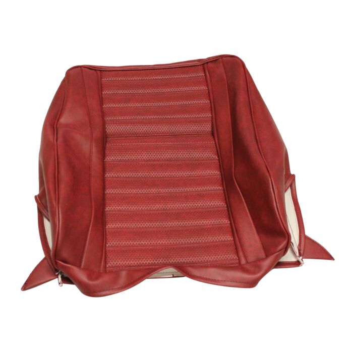 Volvo Bekleding Amazon stoelhoes rood vinyl rug 1965-1966 175-523 167-416-510-175-420-514 zie 691434 Volvo onderdeel nr 691437