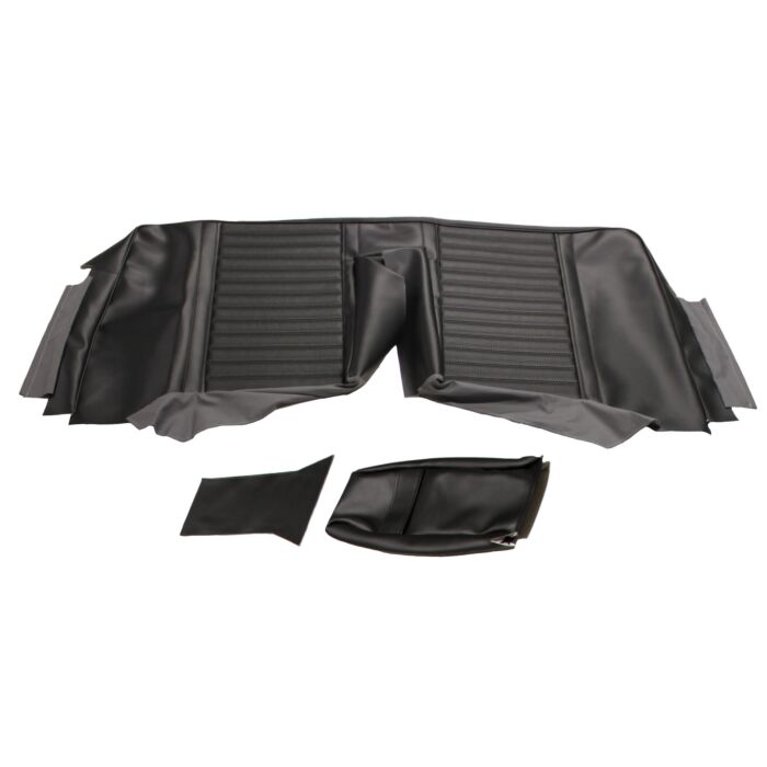 Volvo Bekleding Amazon 2 deurs achterbank hoes rug zwart 1965-1968 417 428-584 zie 691474 Volvo onderdeel nr 691473