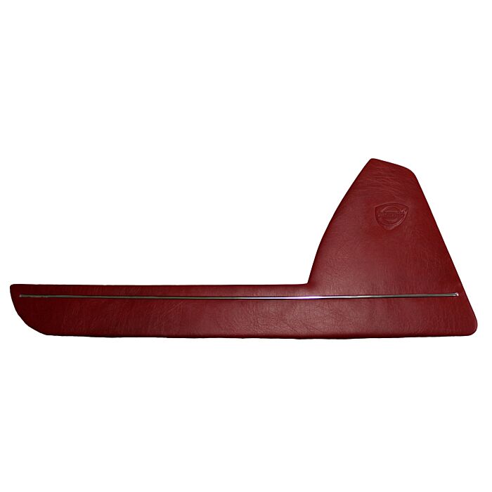 Volvo Bekleding P1800E deurpaneel links onder rood Volvo onderdeel nr 694212