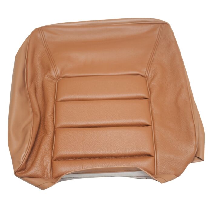 Volvo Bekleding 140 GL+164 bruin leer stoelhoes rug 970/965/960/961-863 Volvo onderdeel nr 696472