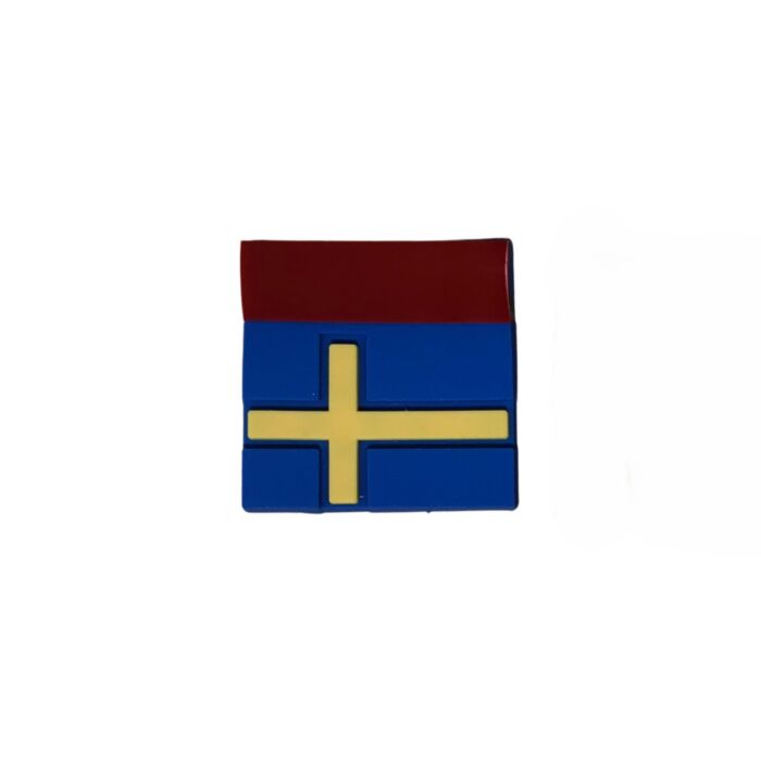 Svensk flagga 3D bildekal - fram Volvo XC40 XC60 XC90 V90 S90 S60 V60 V40 V50