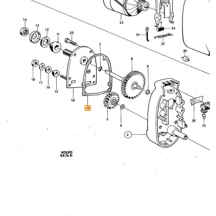 Volvo Geleidehulzenset Remklauw Volvo Volvo onderdeel nr 812001