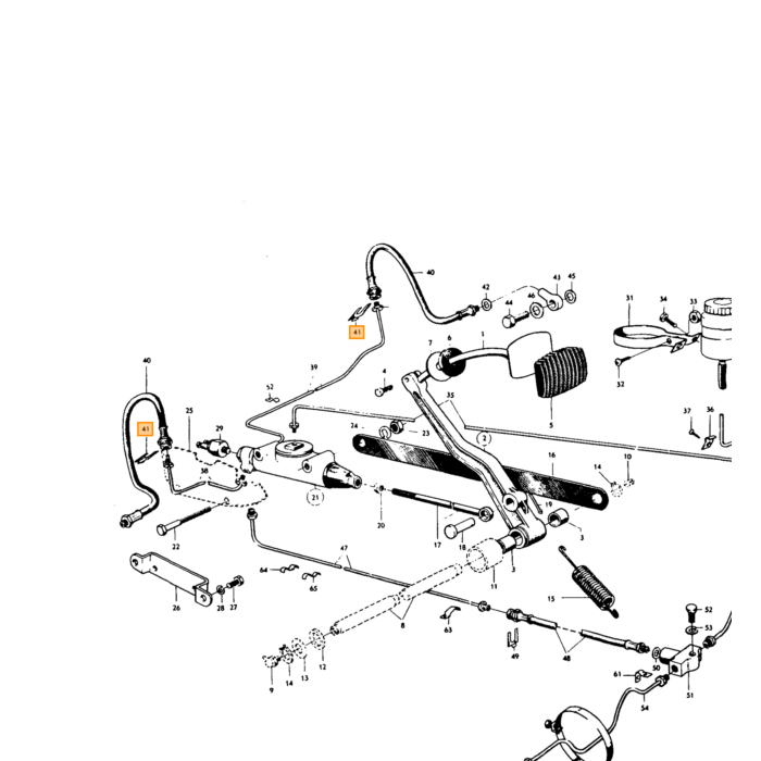 Volvo Hoofdremcilinder PV dekselring 42MM voor 663418 Volvo onderdeel nr 81412