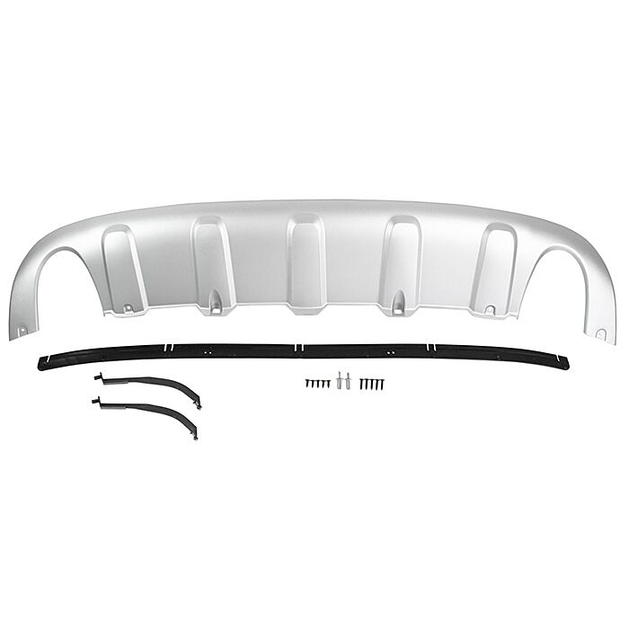 Skidplaat achterbumper Xc60  30764994 skidplate zilvergrijs voor 2 eindpijpen