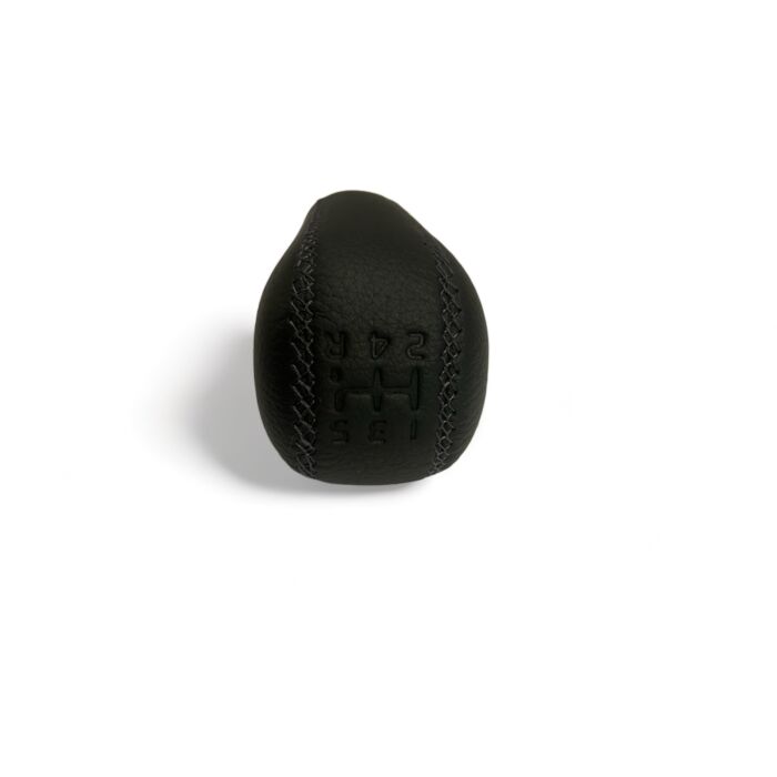 Volvo Pookknop leer Handgeschakeld 5 Versnellingen Volvo V70 - XC70 - S60 - S80 2004- Volvo onderdeel nr 8698155