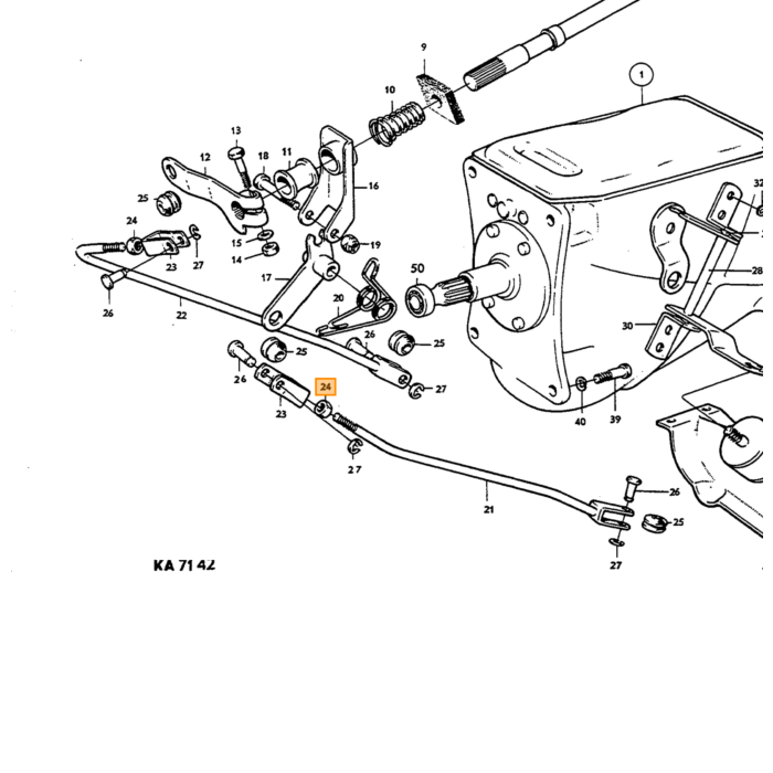 Volvo Versnellingsbak afstandring M40+M41 140  145  164  Amazon 121  Amazon 122 S  Amazon 220  P 1800  P 1800 E  P 1800 ES  P 210 Duett  Polo  Polo Van  Pv 444  PV 445 DUETT  Pv 544 Volvo onderdeel nr 87176