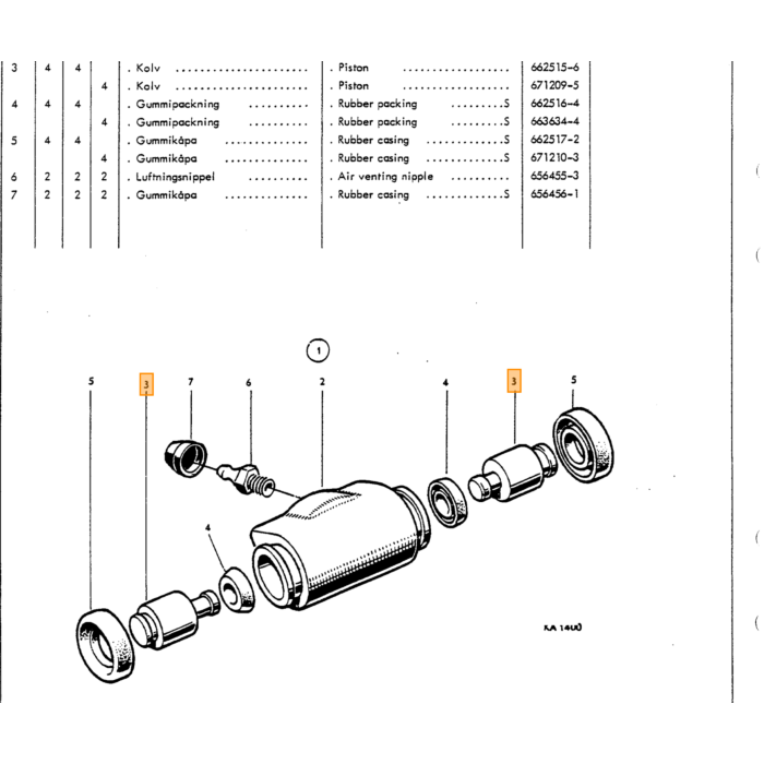 Volvo Rem cup 22.2mm voor 667166 +659683 +87451+ 655673+ 655674 Amazon 121  Amazon 122 S  Amazon 220  P 210 Duett  Pv 444  PV 445 DUETT  Pv 544 Volvo onderdeel nr 87455