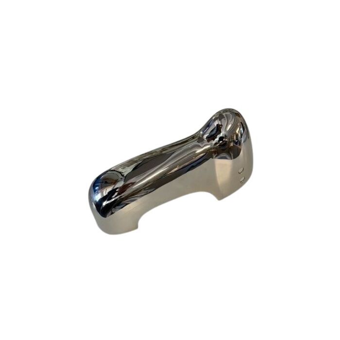 Bumper rozet PV444 + links achter RVS -ch 173459 met nummerplaat verlichting in tussendeel