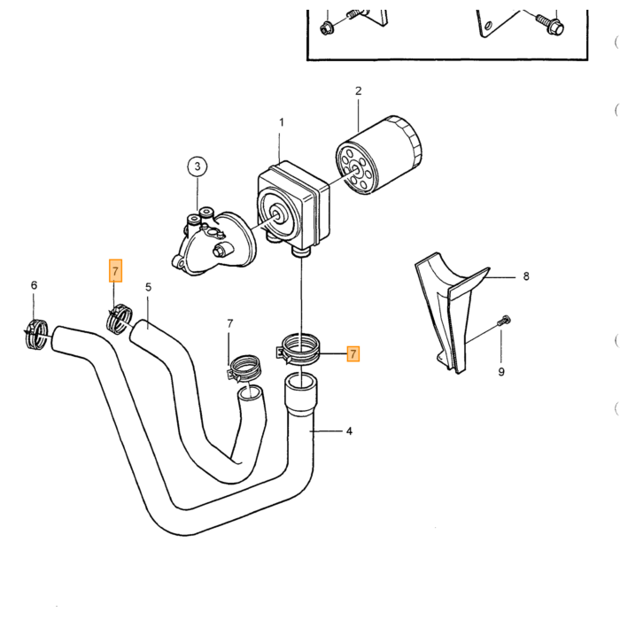Volvo Oliefilter 850/S80 -2006/S/V70 TDI D5252 S80 V70 S70 850 Volvo onderdeel nr 9125224