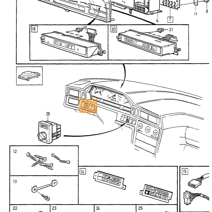 Volvo Tandwiel VDO Kilometerteller 12 tanden Volvo 850 eu n USA uitvoering Volvo onderdeel nr 9128103