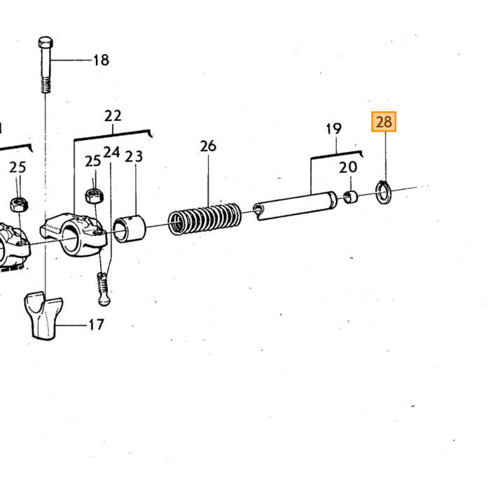 Volvo Simmerring tuimelaar as B18+B20+B30 Volvo onderdeel nr 914456