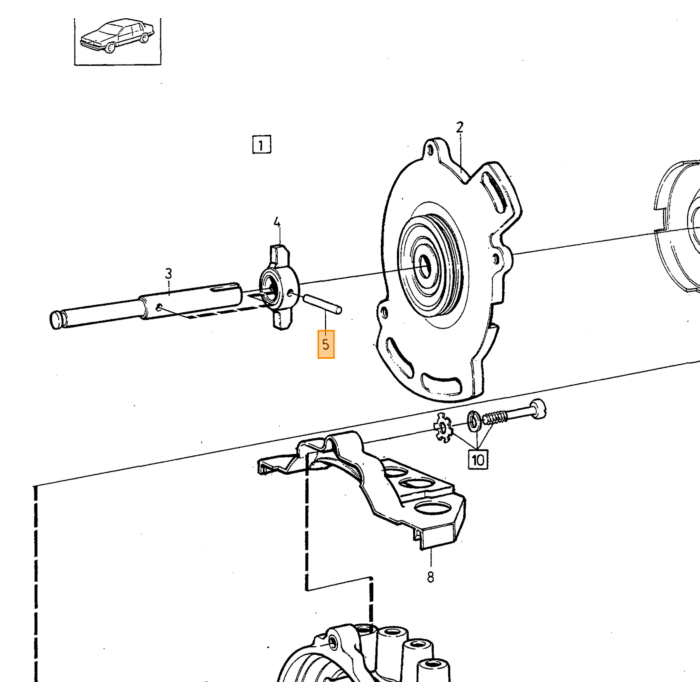 Volvo Nokkenas positie sensor Volvo 850 900 C70 (-2005) S70 V70 (-2000) S90 V90 V70 XC (-2000)0232101023 0232101030 Volvo onderdeel nr 9146108