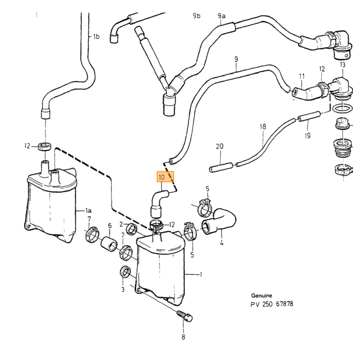 Volvo Carterontluchting Set 10V Volvo 850 Volvo onderdeel nr 9146489