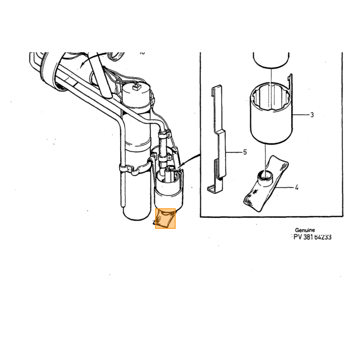 Volvo brandstof meter Volvo onderdeel nr 9148542