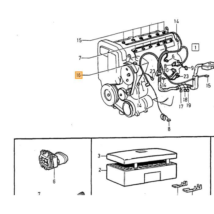 Volvo ontsteking kabel Volvo onderdeel nr 9148844
